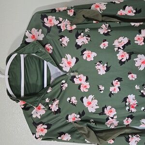 Floral Green Women's Top